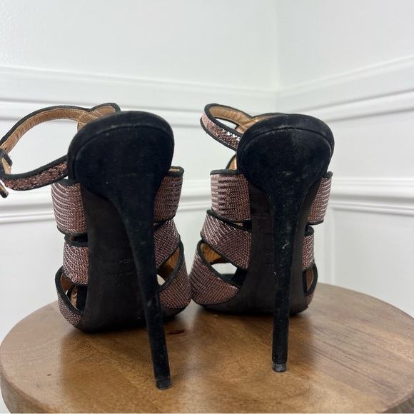 TOM FORD Leather Sequin Embellishments Gladiator Sandals - Picture 4 of 9